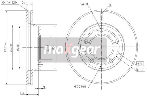 Jarrulevy MAXGEAR 19-0713