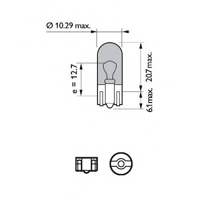 Polttimo, vilkkuvalo PHILIPS 12961NBVB2