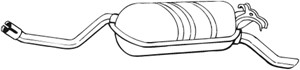 Takaäänenvaimentaja, MERCEDES-BENZ 124 Coupé [C124], 124 Sedan [W124], E-KLASS [W124], 1244900115, 1244900315, 1244900915, 1244910700, 1