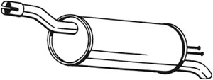Takaäänenvaimentaja, FIAT DOBLO Minibus, minivan, DOBLO Skåp/stor limousine, 46826932, 51740052, 71765083