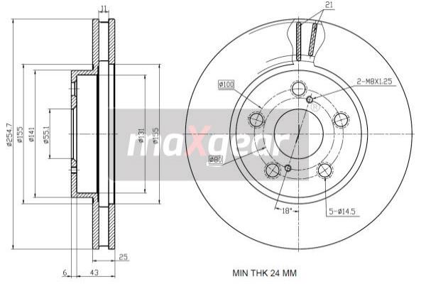 Jarrulevy MAXGEAR 19-1243