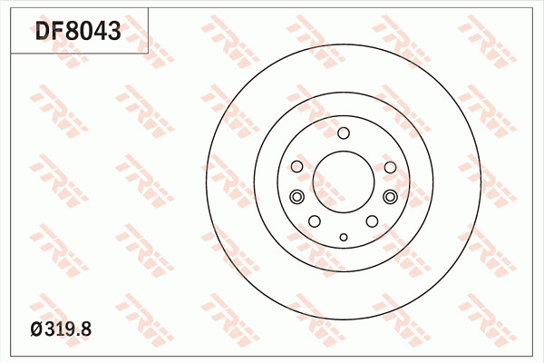 Jarrulevy TRW DF8043