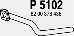 Pakoputki, Edessä, RENAULT CLIO III, CLIO Grandtour III, MEGANE II, MEGANE Kombi II, MEGANE Sedan II, MODUS / GRAND MODUS, SCÉNIC II, 82