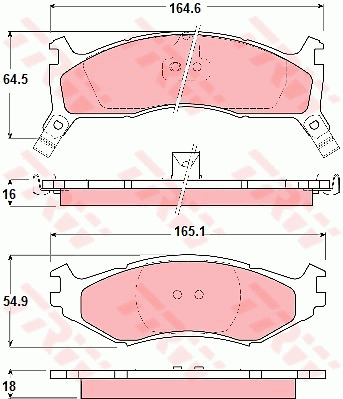 Jarrupalasarja, levyjarru TRW GDB1158