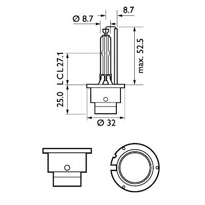 Kaukovalopolttimo PHILIPS 85122XVC1
