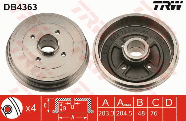 Jarrurumpu TRW DB4363