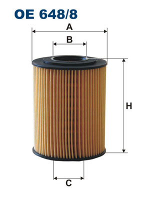 Öljynsuodatin FILTRON OE 648/8
