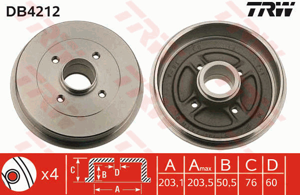 Jarrurumpu TRW DB4212