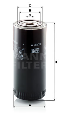 Öljynsuodatin MANN-FILTER W 962/28