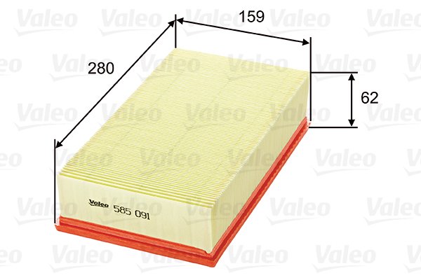Ilmansuodatin VALEO 585091