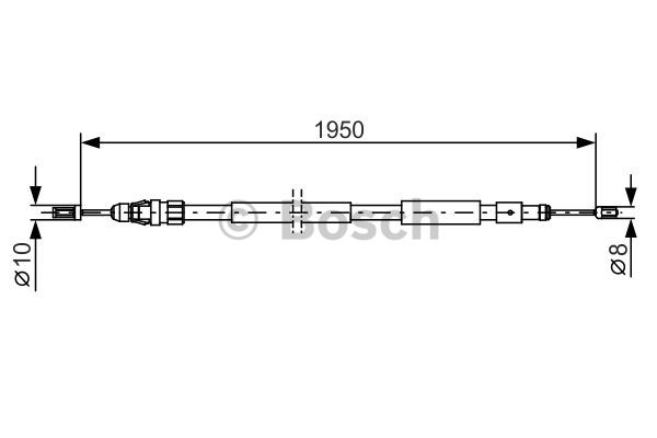 Käsijarruvaijeri BOSCH 1 987 482 320