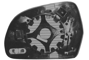 Peililasi, taustapeili, Oikea, AUDI,SKODA, 4F0 857 536AE