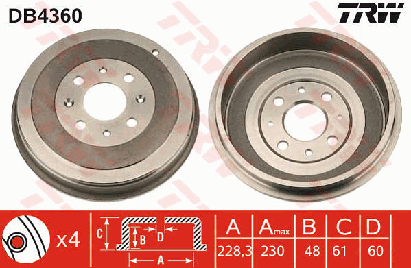 Jarrurumpu TRW DB4360