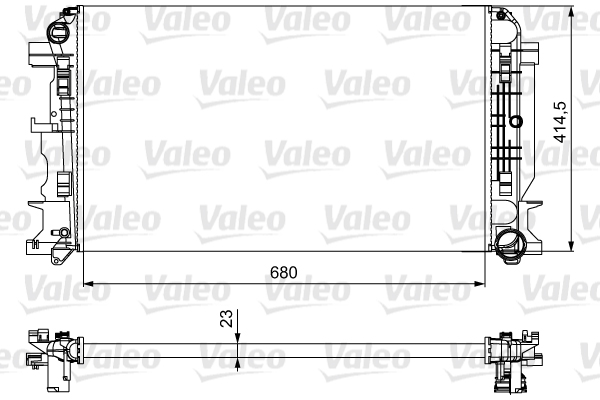 Jäähdytin,moottorin jäähdytys VALEO 734926
