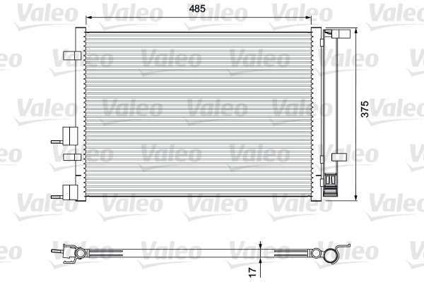 Lauhdutin, ilmastointilaite VALEO 814395