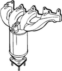 Katalysaattori, Edessä, OPEL,VAUXHALL, 55560958, 5849044, 850062, 850215, 850303, 9158633, 9158733, 95507207