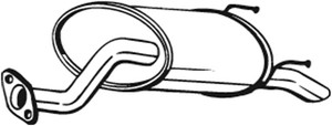 Takaäänenvaimentaja, HONDA JAZZ II, 18030SAA000, 18030SAA010