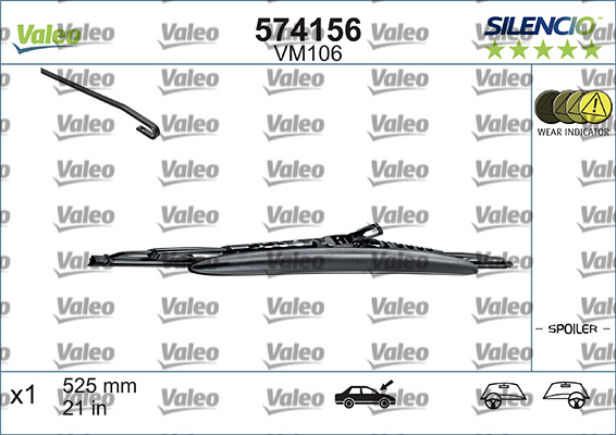 Pyyhkijänsulka VALEO 574156