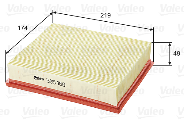 Ilmansuodatin VALEO 585188
