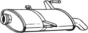 Takaäänenvaimentaja, PEUGEOT 206 SW, 1726NZ, 1726VY