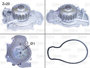 Vesipumppu, HONDA,ROVER, 19200P0A003, 19200-P0A-003, 19200P0A032, 19200P0BA01, 19200-P0B-A01, 19200PDAE01, 19200-PDA-E01, 19200PT0003, 1