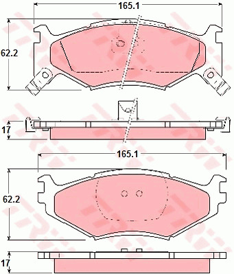 Jarrupalasarja, levyjarru TRW GDB1157