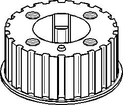 Hammaspyörä, kampiakseli, AUDI,VW, 074 105 263B
