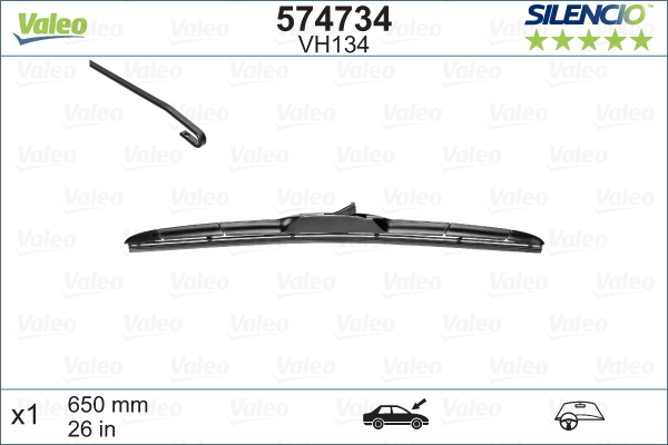 Pyyhkijänsulka VALEO 574734