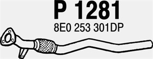 Pakoputki, Edessä, AUDI A4 B6, A4 B6 Avant, A4 B6 Cabriolet, A4 B7, A4 B7 Avant, 8E0253301CC, 8E0253301DP