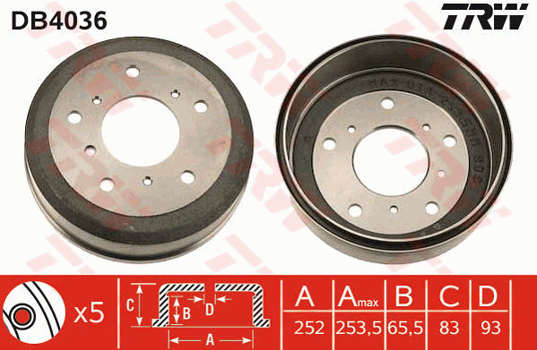 Jarrurumpu TRW DB4036