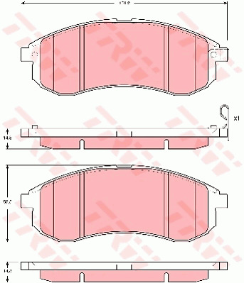 Jarrupalasarja, levyjarru TRW GDB3380
