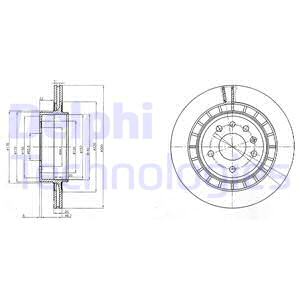 Jarrulevy DELPHI BG4046