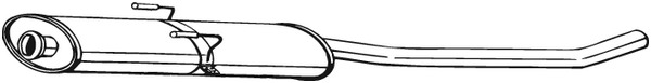 Keskipönttö BOSAL 282-059