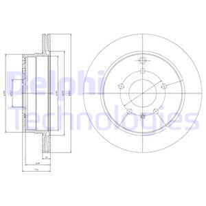 Jarrulevy DELPHI BG4069