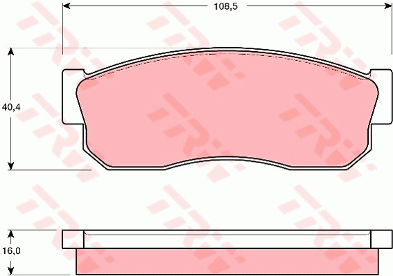 Jarrupalasarja, levyjarru TRW GDB288