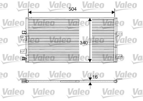 Lauhdutin, ilmastointilaite VALEO 817687