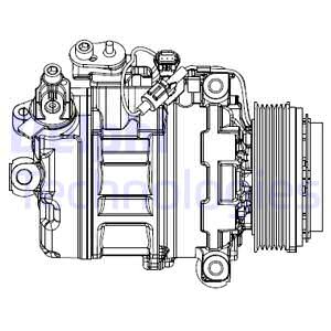 Kompressori, ilmastointilaite DELPHI CS20547