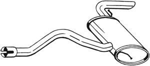 Takaäänenvaimentaja, MERCEDES-BENZ VIANO [W639], VITO / MIXTO Skåp [W639], VITO Buss [W639], 6394903781