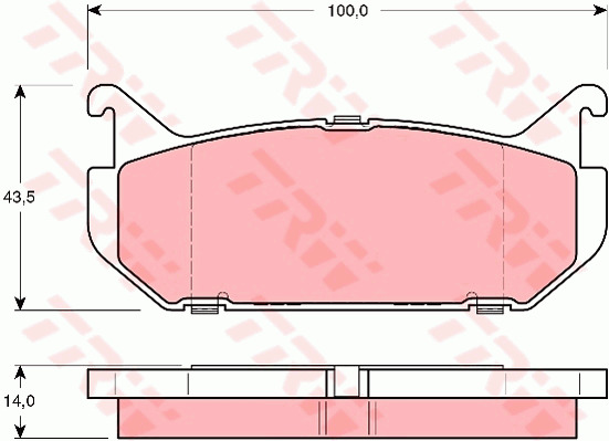 Jarrupalasarja, levyjarru TRW GDB1140
