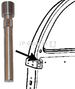 Oven saranan suojatulppa, Molemminpuolin, VW KAEFER, KAEFER Cabriolet, 111831423C, 111857421A