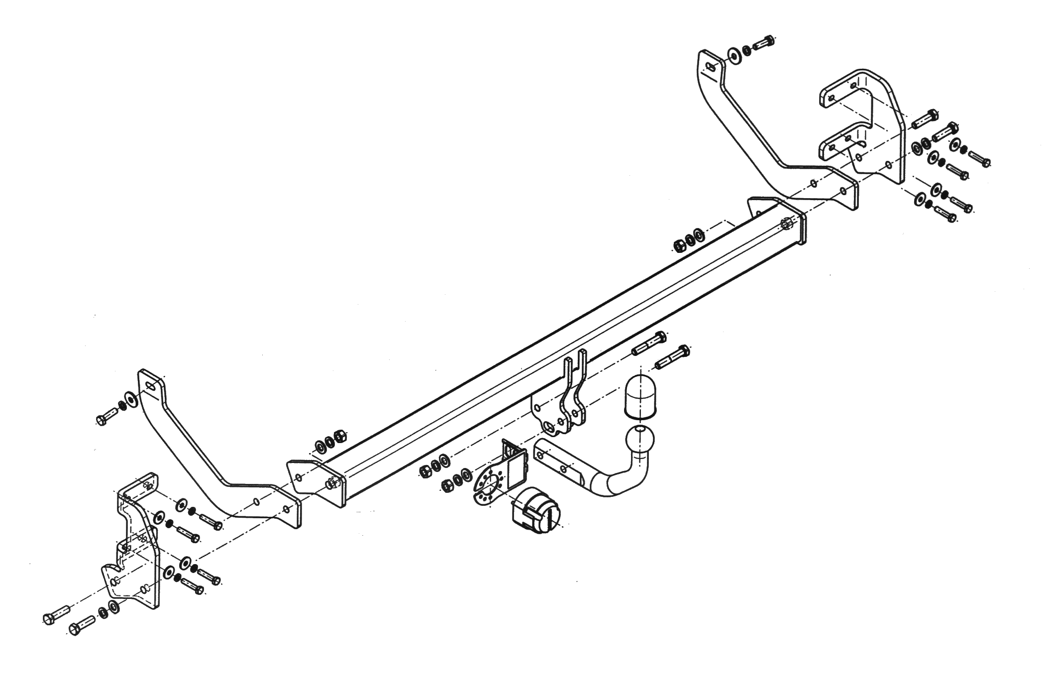 Vetokoukku STEINHOF STC-037 Citroen C5 '08-