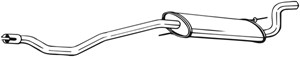 Takaäänenvaimentaja, VW TRANSPORTER Buss IV, TRANSPORTER Skåp IV, 023253609AA, 023253609H, 023253609P, 074253609AE, JZW253609BG