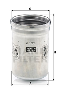 Öljynsuodatin MANN-FILTER W 1022