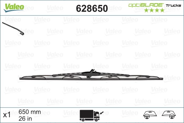 Pyyhkijänsulka VALEO 628650