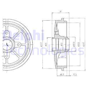 Jarrurumpu DELPHI BF393