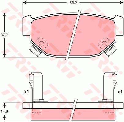 Jarrupalasarja, levyjarru TRW GDB381