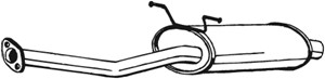 Keskiäänenvaimentaja, MITSUBISHI L 300 Buss III, L 300 Skåp III, MB376766, MB431399, MB868929, MR126791