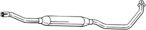 Keskiäänenvaimentaja, Keskellä, FIAT SEDICI, SUZUKI SX4, SX4 Sedan, 1425079J01H02, 1425080J21, 71747381