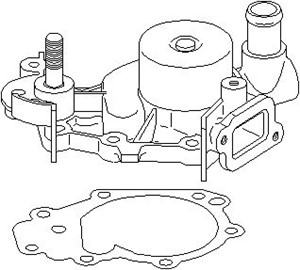 Vesipumppu, NISSAN,RENAULT, 2101 000 Q0L, 2101 000 Q2B, 2101 033 14R, 7700 864 596, 7701 478 924, 8200 037 686, 8200 088 660, 8200 088 6