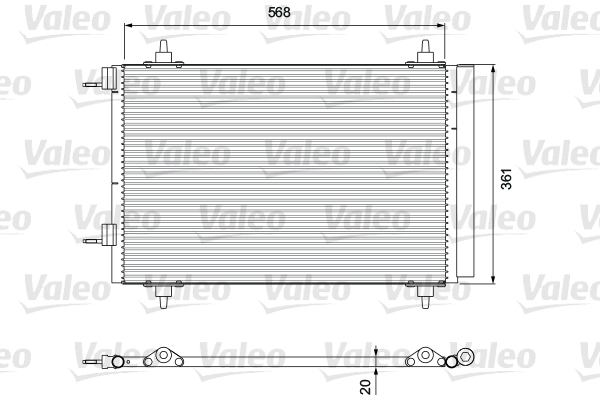 Lauhdutin, ilmastointilaite VALEO 818171